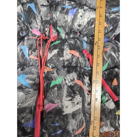 HUNTER Original A-Line Puffer Jacket Storm Camo Print Multi Color Size Large - Picture 5 of 8